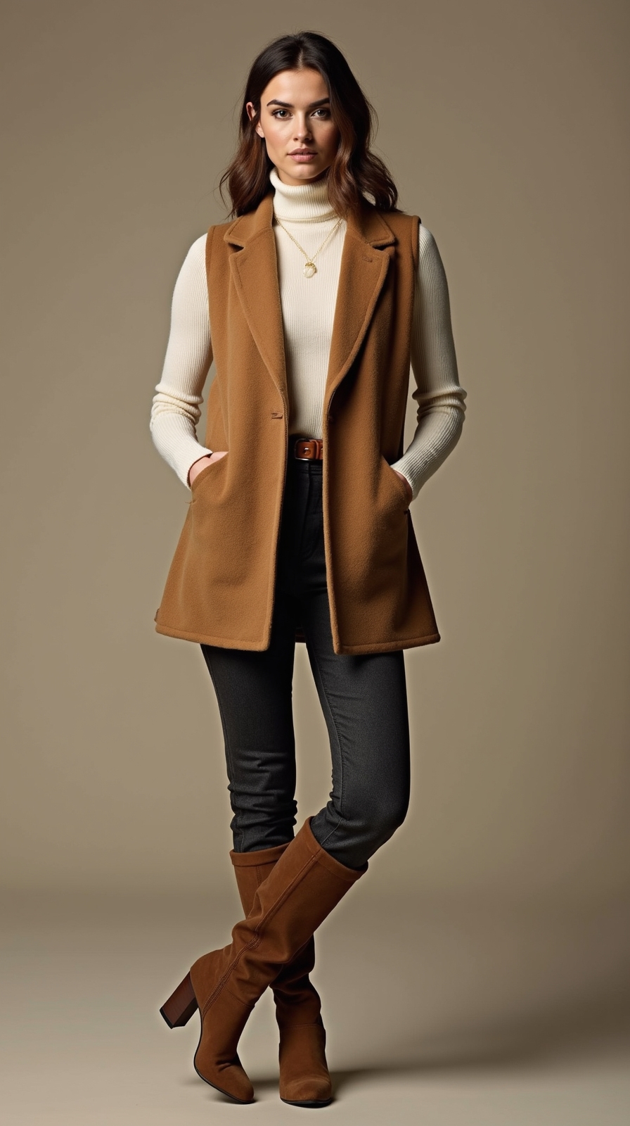 warm chic layered winter vests