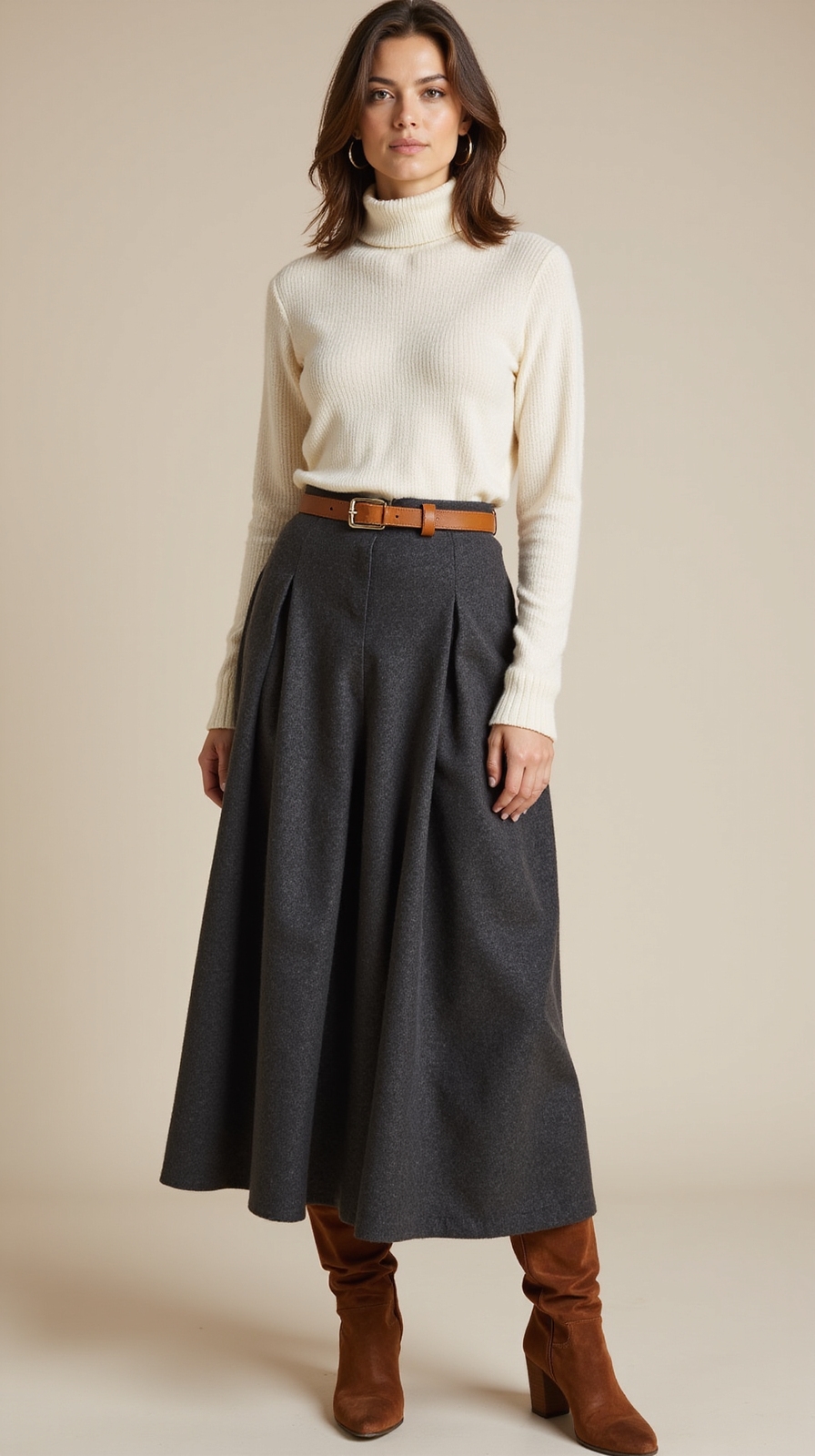 warm structured winter skirt fabrics
