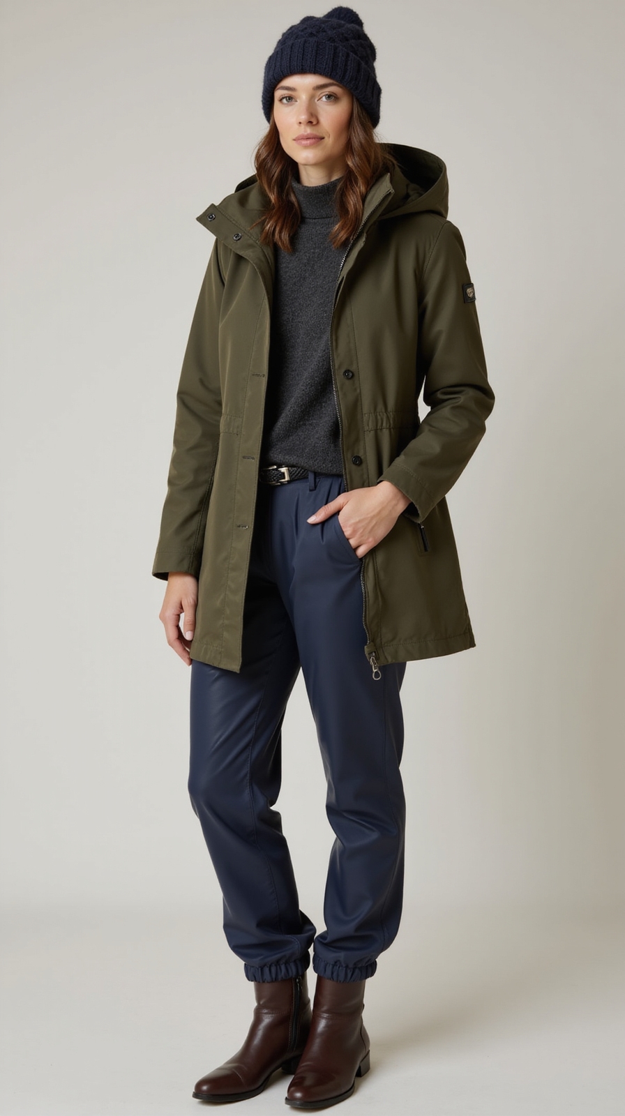 waterproof breathable layered parka