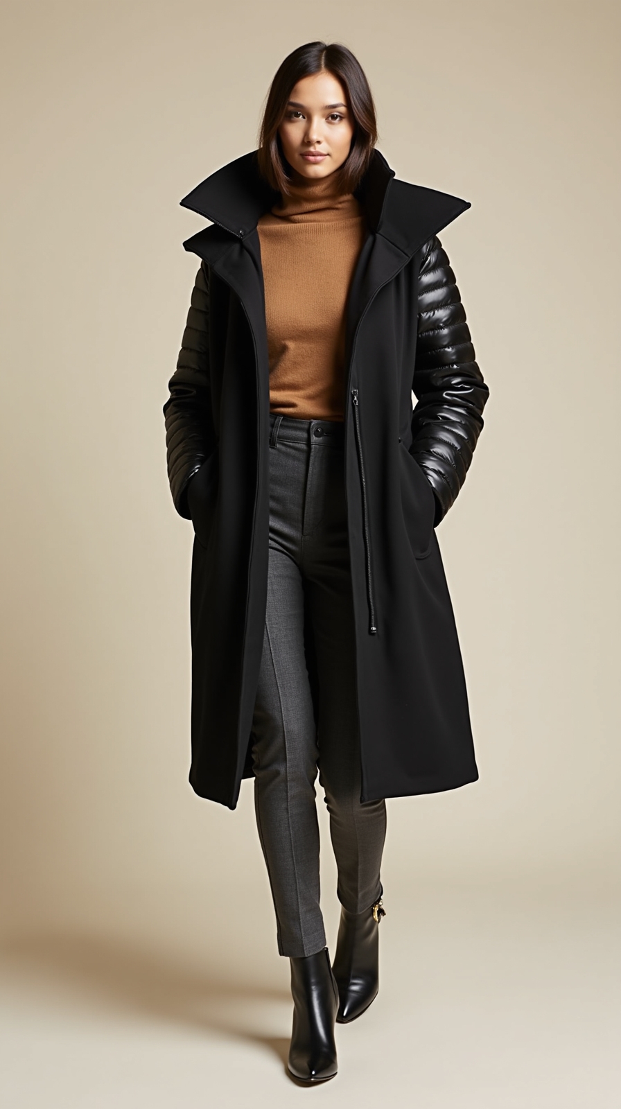 windproof sealed high collar outerwear