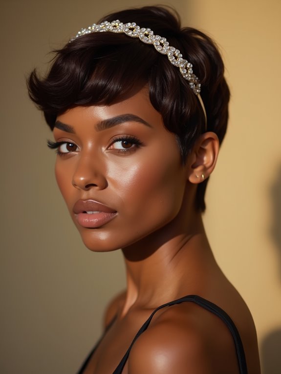 beaded headband anchors cropped bridal