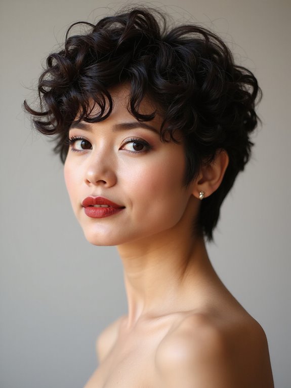 bold curls confident style