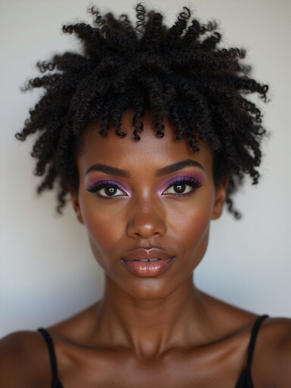 bold playful curly pixie