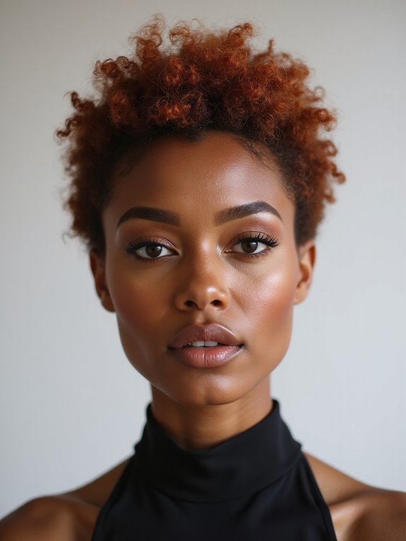 bold short natural curls