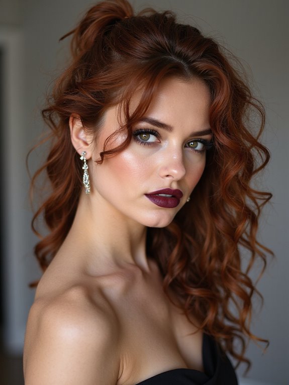 casual voluminous curly ponytail
