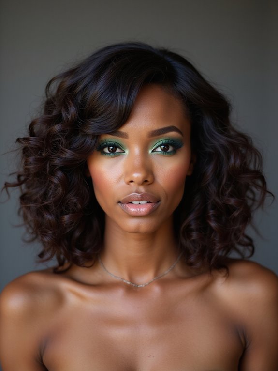 chic effortless low puff