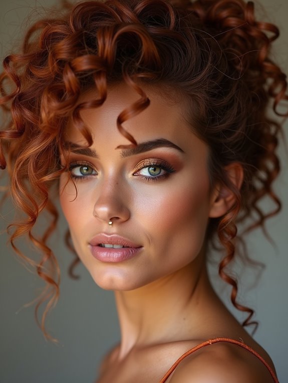 chic protective high pineapple updo