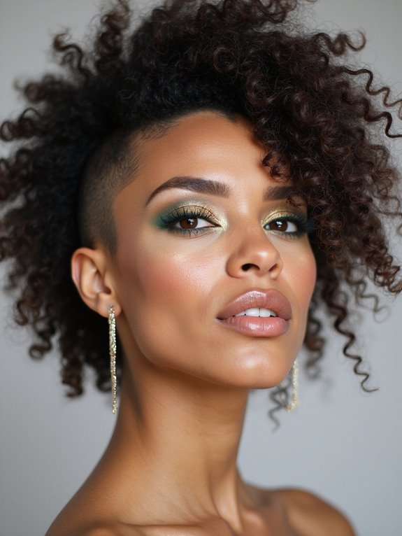 classic bold curly mohawk