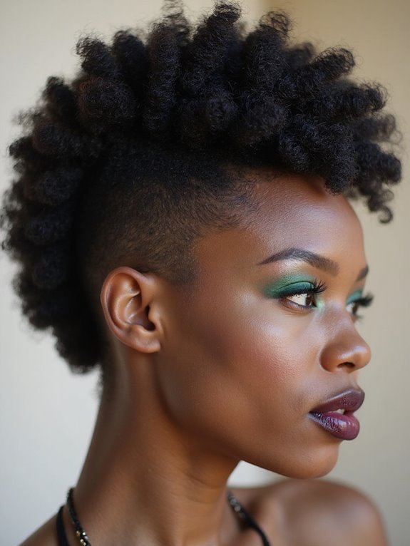 classic confident natural curly