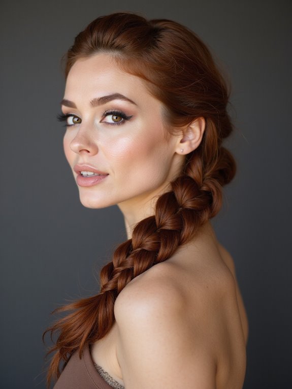 classic side braid short