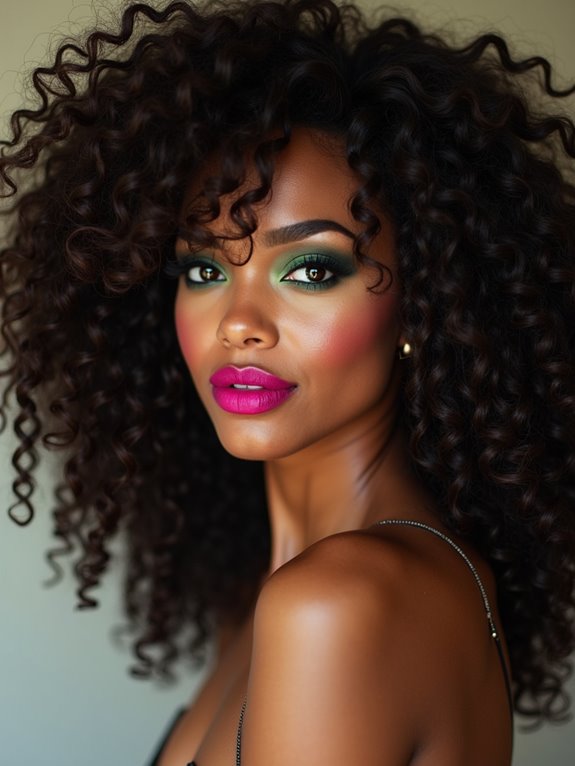 clean gel defined air dried curls