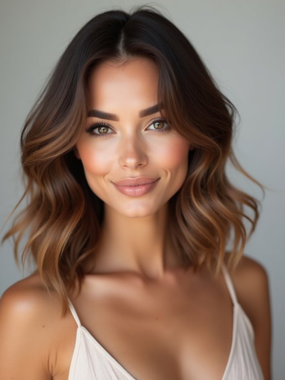 collarbone length textured lived in waves
