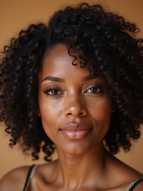 confident versatile naturally curly bob