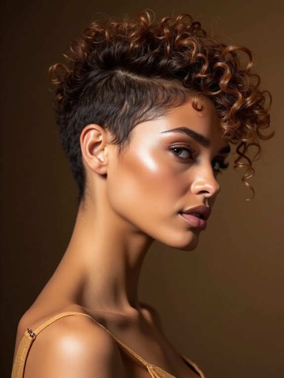crown focused voluminous curly wolf