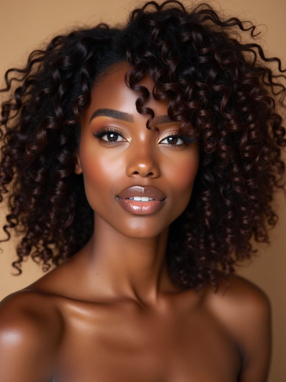 curly bangs matching face shapes