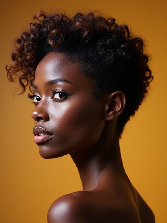 curly pixie shrinkage forward texture