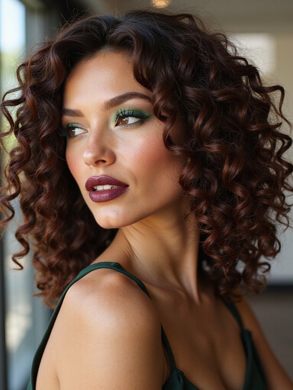 defined spiral perm curls