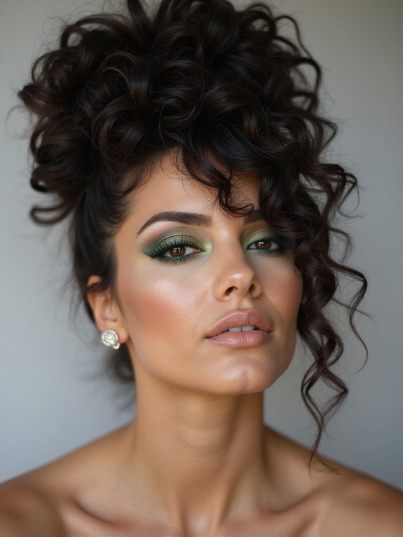 easy voluminous curly pineapple