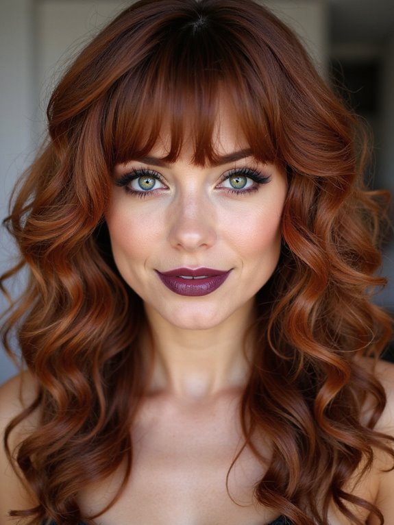 effortless romantic side swept curls