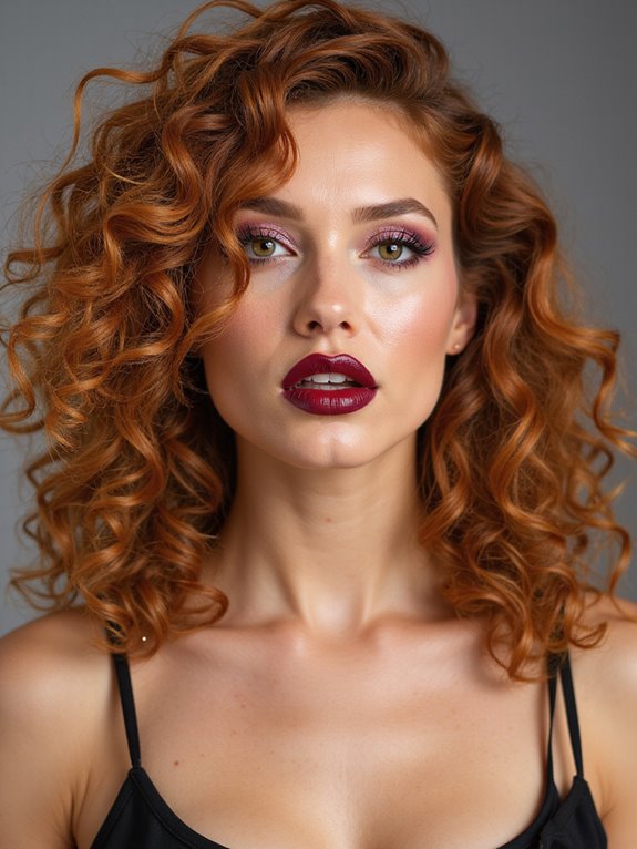 effortlessly styled curly hair