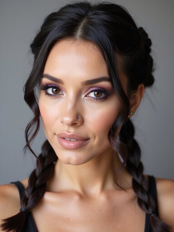 elegant fishtail braids tutorial