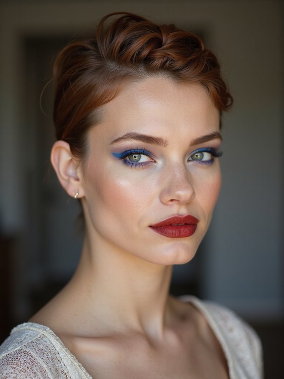 elegant tiny braids framing