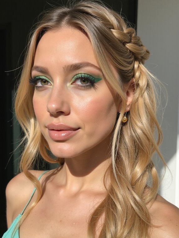ethereal cascading side braid