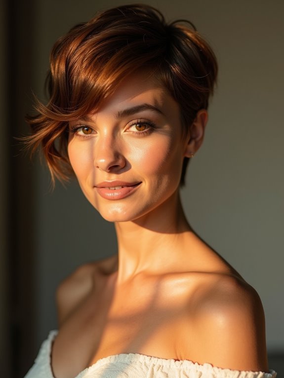 feathered crop complements cowlicks