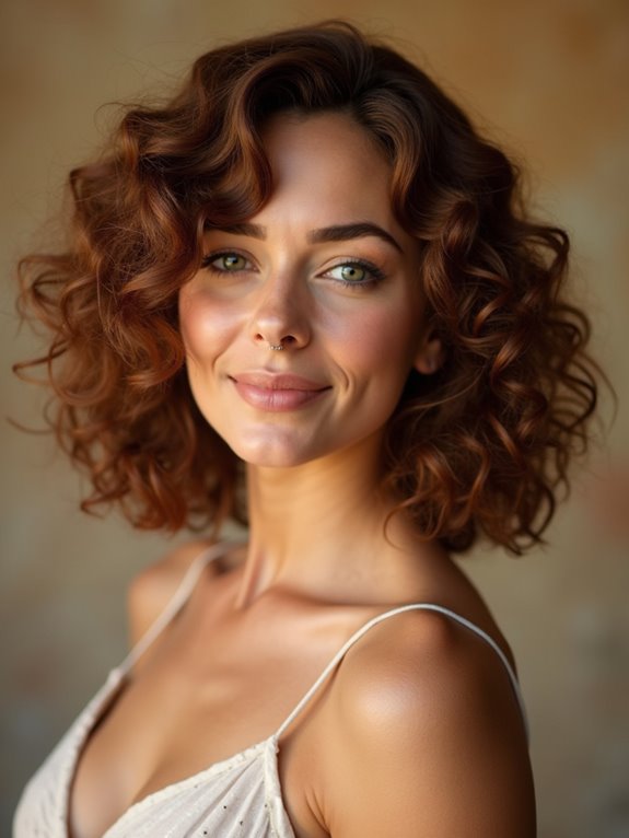 jawline curled soft rounded bob