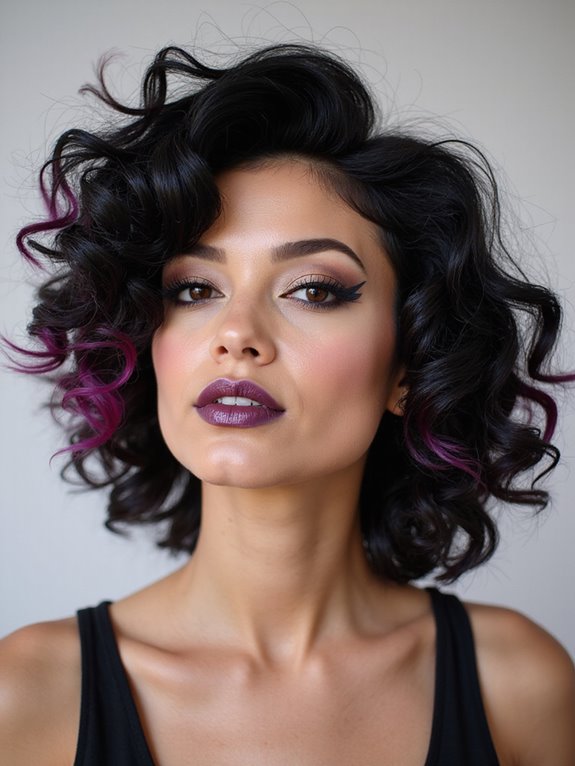 layered voluminous curly cut