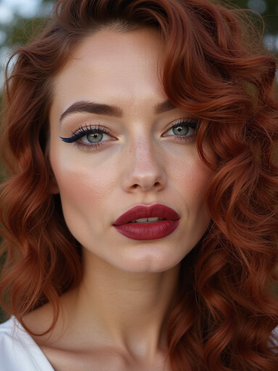 loose curls framing face