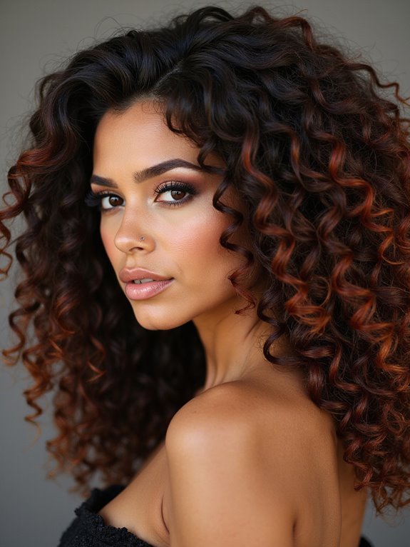 perfectly sculpted spiral curls