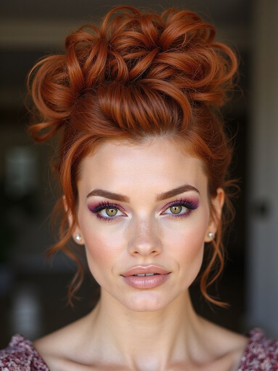 protective pineapple updo style