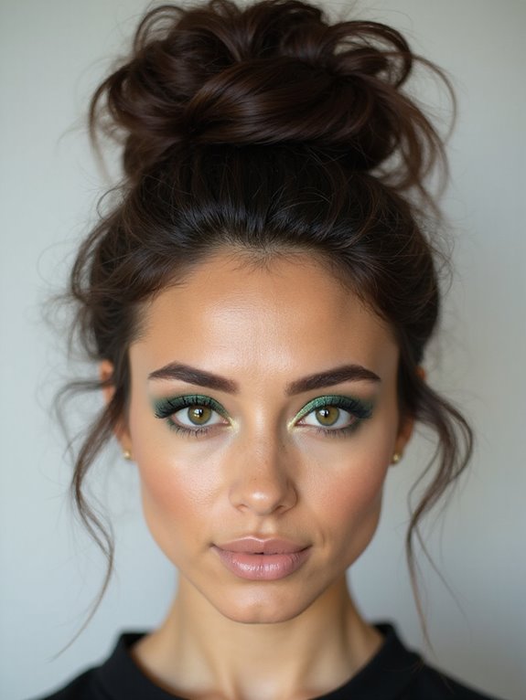 quick stylish curly buns