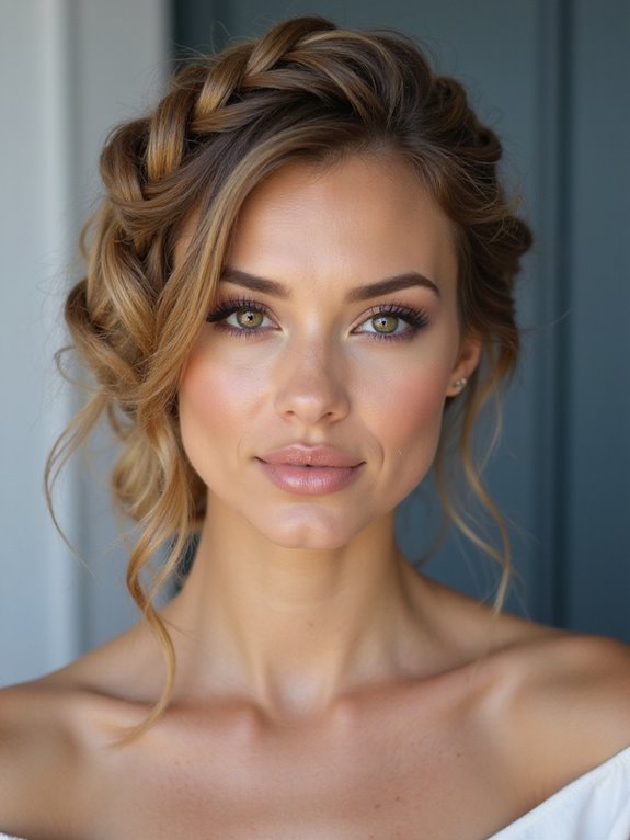 regal intricate braided updo
