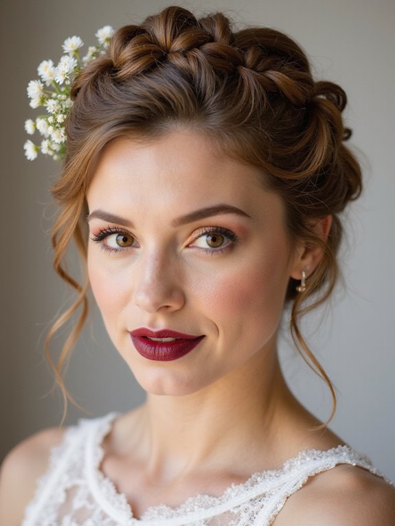 romantic braided bridal hairstyles