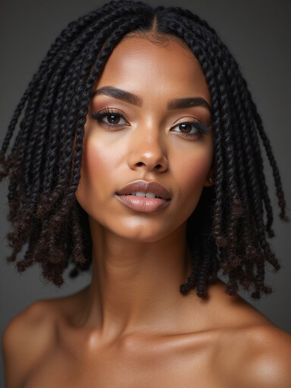 short hair braided styles