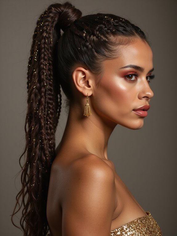 simple braid ponytail upgrade