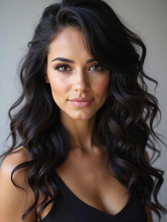 sleek curls polished front