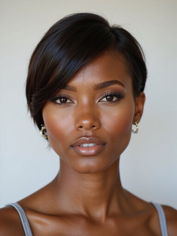 slicked back short styles