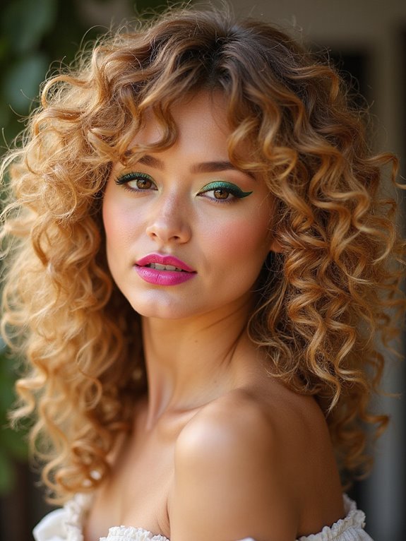 soft playful curly tendrils