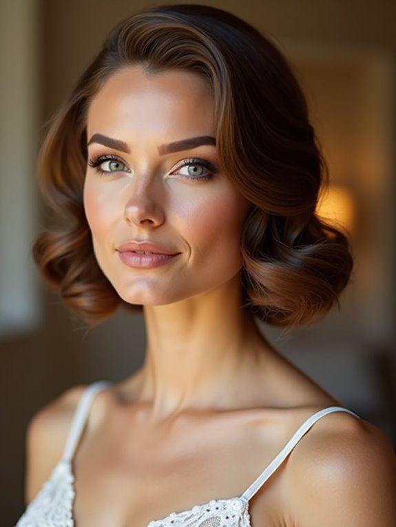 soft vintage s shaped waves