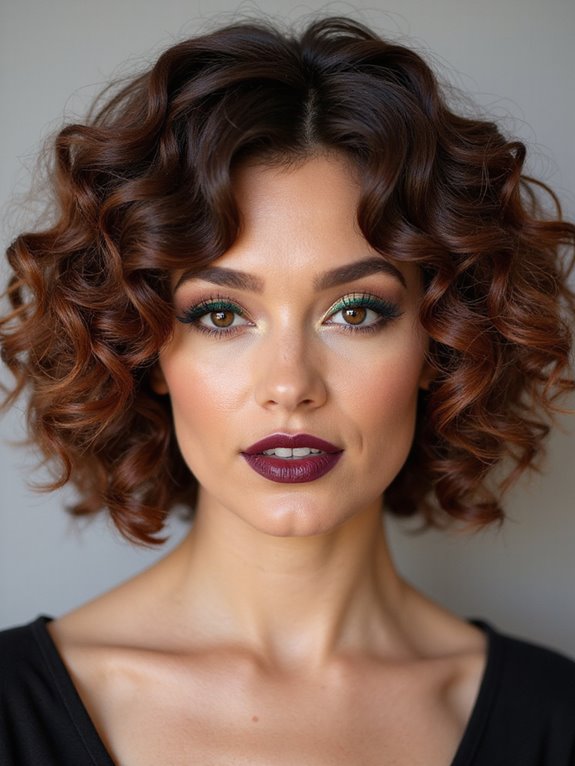 sophisticated versatile curly bob