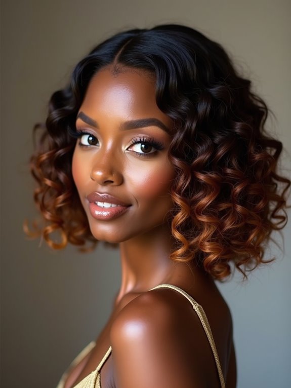 stacked angled layers lift curls