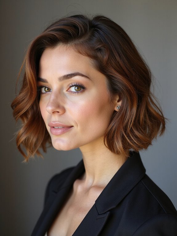 stacked bob with waves