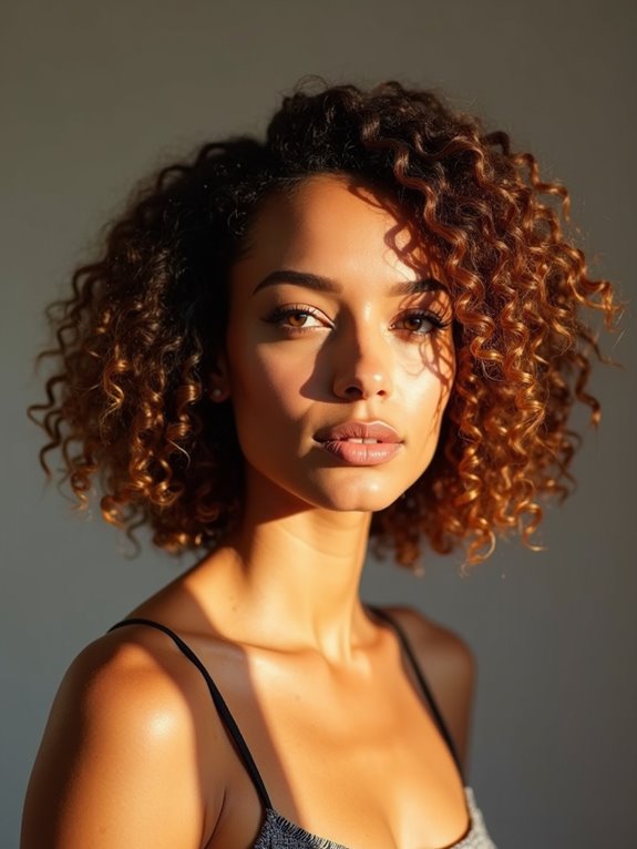 stacked short air dried ringlets