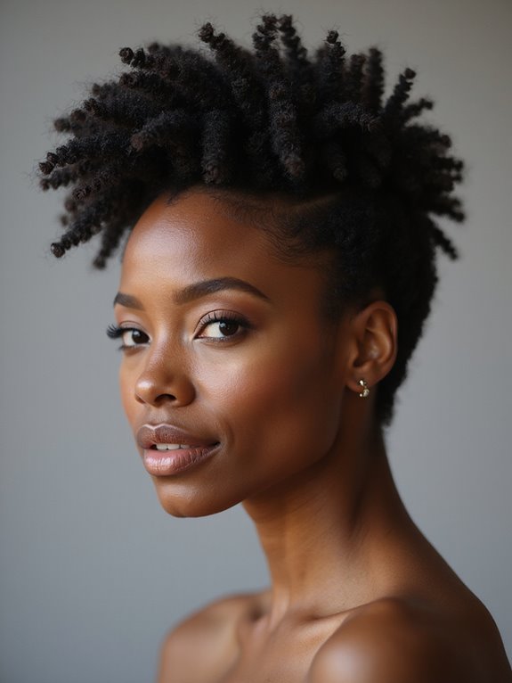 tapered sculpted natural coils