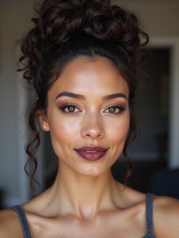 textured high bun elegance