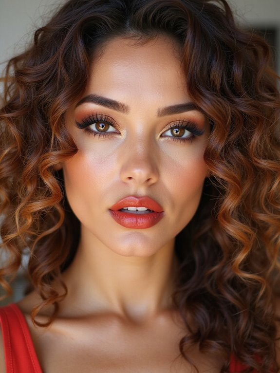 tousled curls with salt spray