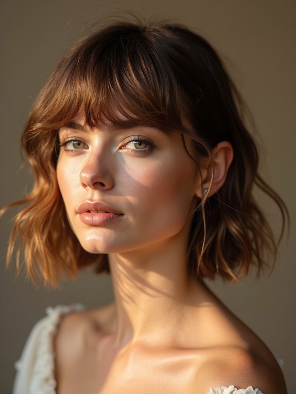 twisted crown tucks bangs